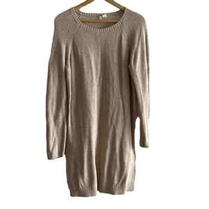 MOTH ~ Women’s Knit Cream Cashmere Blend sweater dress